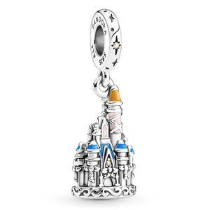 Pandora Walt Disney World 50th Anniversary Fantasyland Castle Bracelet Pendant